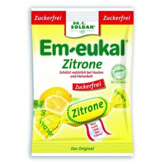 Soldan Em-eukal caramelle al limone 50g busta senza zucchero