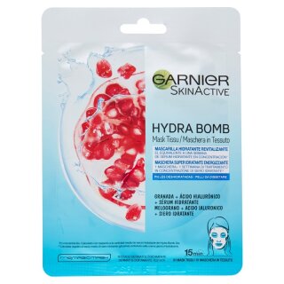 Garnier SkinActive Hydra Bomb Super feuchtigkeitsspendende, energiespendende Gesichtsmaske - Granatapfel