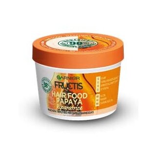 Garnier Fructis Hair Food Papaya - Maschera riparatrice 3in1 per capelli danneggiati, 390 ml