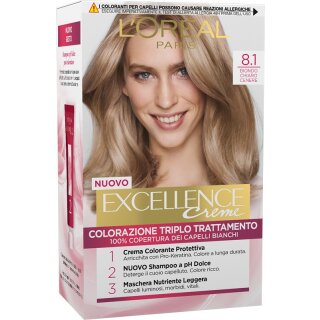 LOreal Excellence 8,1 hell aschblond